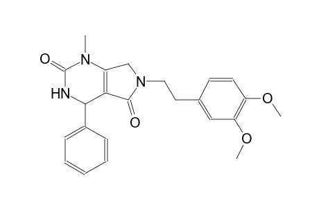 6-[2-(3,4-dimethoxyphenyl)ethyl]-1-methyl-4-phenyl-3,4,6,7-tetrahydro-1H-pyrrolo[3,4-d]pyrimidine-2,5-dione