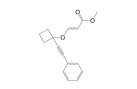 (E)-methyl 3-(1-(phenylethynyl)cyclobutoxy)acrylate