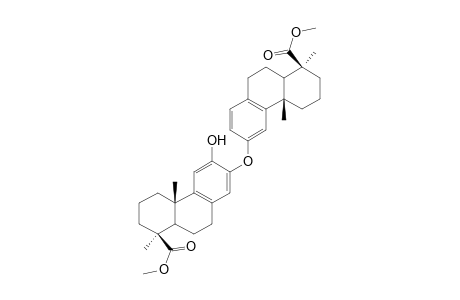 Methyl 12-hydroxy-13-(4b-methoxycarbonyl-19-norpodocarpa-8,11,13-trien-12-yloxy)podpcarpa-8,11,13-trien-19-oate