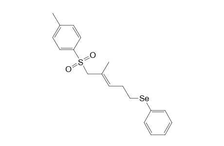 Benzene, 1-methyl-4-[[2-methyl-5-(phenylseleno)-2-pentenyl]sulfonyl]-, (E)-
