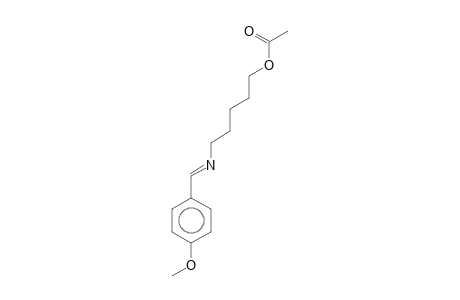 5-{[(E)-(4-methoxyphenyl)methylidene]amino}pentyl acetate