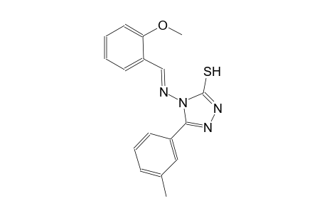 4-{[(E)-(2-methoxyphenyl)methylidene]amino}-5-(3-methylphenyl)-4H-1,2,4-triazole-3-thiol