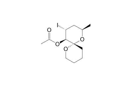 (2R,4R,5R,6S)-4-IODO-2-METHYL-1,7-DIOXASPIRO-[5.5]-UNDEC-5-YL-ACETATE