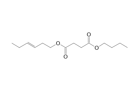 Succinic acid, butyl trans-hex-3-enyl ester