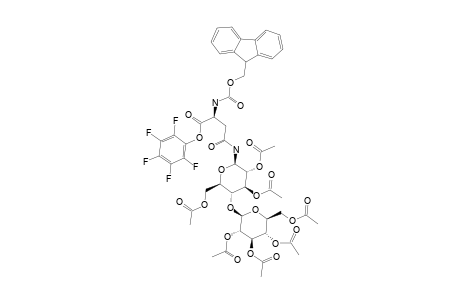 #11;N-ALPHA-(FLUOREN-9-YL-METHOXYCARBONYL)-N-GAMMA-[2,3,6-TRI-O-ACETYL-4-O-(2,3,4,6-TETRA-O-ACETYL-BETA-D-GLUCOPYRANOSYL)-BETA-D-GLUCOPYRANOSYL]-L-ASPARAGIN