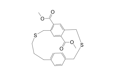 3,10-Dithia-tricyclo[12.2.2.2*5,8*]icosa-1(17),5(20),6,8(19),14(18),15-hexaene-6,19-dicarboxylic acid dimethyl ester