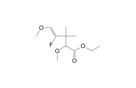 4-Pentenoic acid, 4-fluoro-2,5-dimethoxy-3,3-dimethyl-, ethyl ester, (Z)-(.+-.)-
