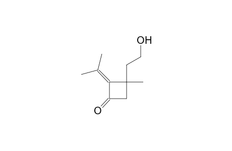 Cyclobutanone, 3-(2-hydroxyethyl)-3-methyl-2-(1-methylethylidene)-, (.+-.)-