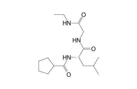 Glycinamide, N-(cyclopentylcarbonyl)-L-leucyl-N-ethyl-
