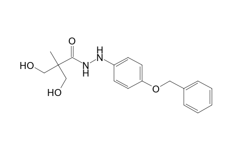 Propanoic acid, 3-hydroxy-2-(hydroxymethyl)-2-methyl-, 2-[4-(phenylmethoxy)phenyl]hydrazide