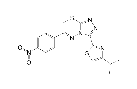3-(4-Isopropylthiazol-2-yl)-6-(4-nitrophenyl)-7H-[1,2,4]triazolo[3,4-b][1,3,4]thiadiazine