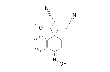 3,3'-(4-Hydroxyimino-8-methoxy-3,4-dihydronaphthalene-1,1(2H)-diyl)di(propanenitrile)