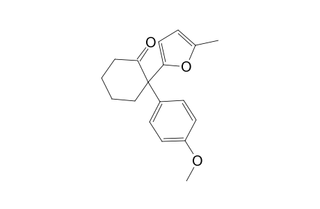 2-(4-Methoxyphenyl)-2-(5-methylfuran-2-yl)cyclohexanone