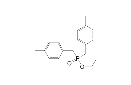 Phosphinic acid, bis[(4-methylphenyl)methyl]-, ethyl ester