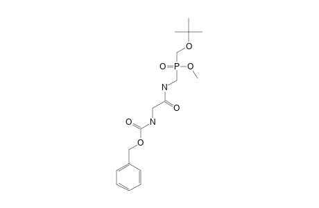 N-(N'-BENZOYLOXYCARBONYLGLYCYL)-AMINOMETHYL-TERT.-BUTOXYMETHYL-(O-METHYL)_PHOSPHINATE