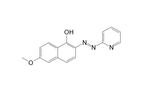 1-Naphthalenol, 6-methoxy-2-[2-(2-pyridinyl)diazenyl]-