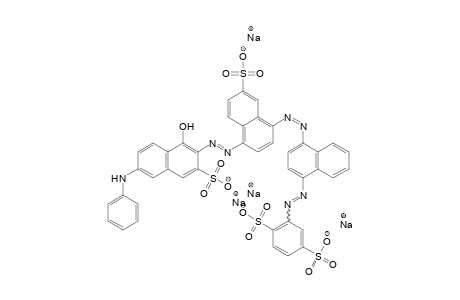 1,4-Benzenedisulfonic acid, 2-[[4-[[4-[[1-hydroxy-6-(phenylamino)-3-sulfo-2-naphthalenyl]azo]-1-naphthalenyl]azo]-6-sulfo-1-naphthalenyl]azo]-, tetrasodium salt