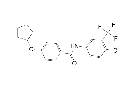 N-[4-chloro-3-(trifluoromethyl)phenyl]-4-(cyclopentyloxy)benzamide