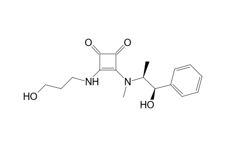 3-[methyl-[(1R,2S)-1-oxidanyl-1-phenyl-propan-2-yl]amino]-4-(3-oxidanylpropylamino)cyclobut-3-ene-1,2-dione