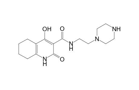 4-Hydroxy-2-oxo-1,2,5,6,7,8-hexahydro-quinoline-3-carboxylic acid (2-piperazin-1-yl-ethyl)-amide