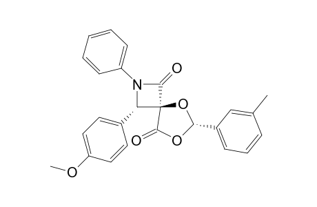 (4-r,3-t,6-c)-2-Aza-5,7-dioxa-3-(4'-methoxyphenyl)-6-(m-methylphenyl)-2-phenyl-spiro[3.4]octane-1,8-dione