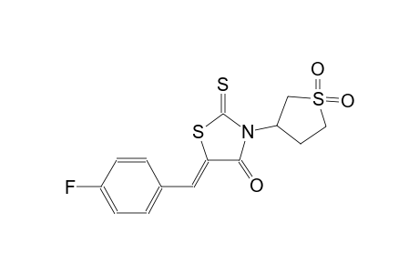 (5Z)-3-(1,1-dioxidotetrahydro-3-thienyl)-5-(4-fluorobenzylidene)-2-thioxo-1,3-thiazolidin-4-one