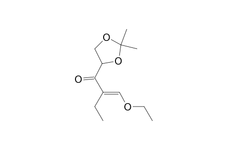 1-Butanone, 1-(2,2-dimethyl-1,3-dioxolan-4-yl)-2-(ethoxymethylene)-