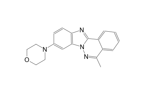 benzimidazo[2,1-a]phthalazine, 5-methyl-9-(4-morpholinyl)-