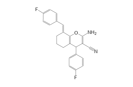 (8E)-2-amino-8-(4-fluorobenzylidene)-4-(4-fluorophenyl)-5,6,7,8-tetrahydro-4H-chromene-3-carbonitrile