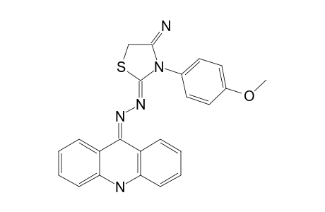 4'-(9,10-DIHYDROACRIDIN-9-YLIDENE)-HYDRAZONO-2'-(4''-METHOXYPHENYL)-IMINO-1',3'-THIAZOLIDINE