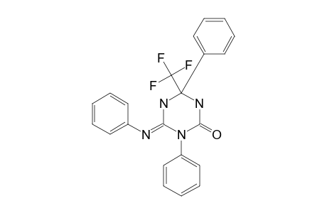 2-PHENYL-2-TRIFLUOROMETHYL-4-OXO-6-PHENYLIMINOPERHYDRO-1,3,5-TRIAZINE