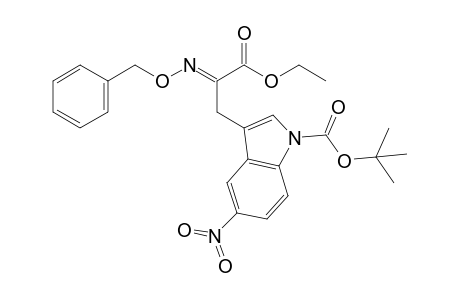 3-[(2E)-2-benzyloximino-3-ethoxy-3-keto-propyl]-5-nitro-indole-1-carboxylic acid tert-butyl ester