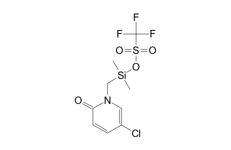 1-(TRIFLUOROMETHYLSULFONYLOXYDIMETHYLSILYLMETHYL)-5-CHLORO-2-PYRIDONE
