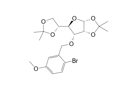 (3aR,5R,6R,6aR)-6-(2-bromo-5-methoxy-benzyl)oxy-5-[(4R)-2,2-dimethyl-1,3-dioxolan-4-yl]-2,2-dimethyl-3a,5,6,6a-tetrahydrofuro[2,3-d][1,3]dioxole