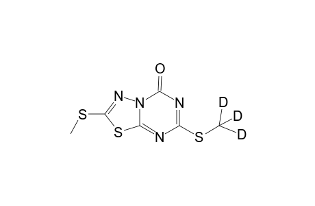 7-trideuteromethylsulfanyl-2-methylsulfanyl-5H-[1,3,4]thiadiazolo[3,2-a][1,3,5]triazin-5-one