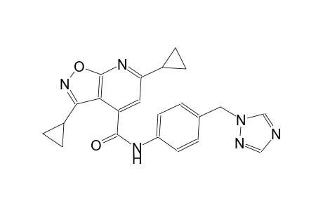 isoxazolo[5,4-b]pyridine-4-carboxamide, 3,6-dicyclopropyl-N-[4-(1H-1,2,4-triazol-1-ylmethyl)phenyl]-