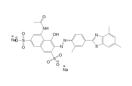 2,7-Naphthalenedisulfonic acid, 5-(acetylamino)-3-[[4-(4,6-dimethyl-2-benzothiazolyl)-2-methylphenyl]azo]-4-hydroxy-, disodium salt