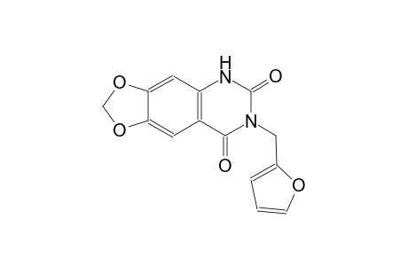 [1,3]dioxolo[4,5-g]quinazoline-6,8(5H,7H)-dione, 7-(2-furanylmethyl)-