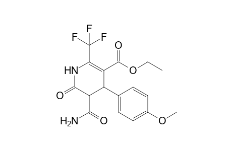 Ethyl 5-carbomoyl-4-(4-methoxyphenyl)-6-oxo-2-trifluoromethyl-1,4,5,6-tetrahydropyridine-3-carboxylate