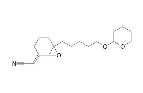 (2E)-2-[6-(5-tetrahydropyran-2-yloxypentyl)-7-oxabicyclo[4.1.0]heptan-2-ylidene]acetonitrile