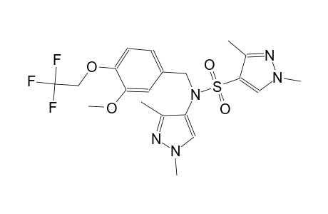 1H-pyrazole-4-sulfonamide, N-(1,3-dimethyl-1H-pyrazol-4-yl)-N-[[3-methoxy-4-(2,2,2-trifluoroethoxy)phenyl]methyl]-1,3-dimethyl-
