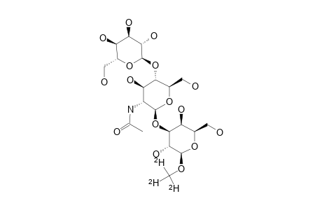 TRIDEUTEROMETHYL-3-O-(4-O-BETA-D-GALACTOPYRANOSYL-2-ACETAMIDO-2-DEOXY-BETA-D-GLUCOPYRANOSYL)-BETA-D-GALACTOPYRANOSIDE