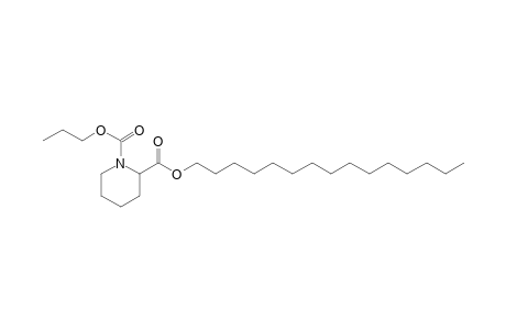 Pipecolic acid, N-propoxycarbonyl-, pentadecyl ester