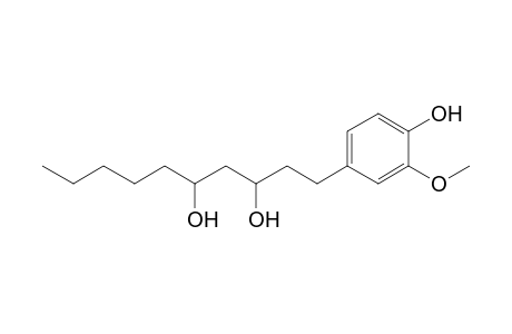 1-(3-Methoxy-4-oxidanyl-phenyl)decane-3,5-diol