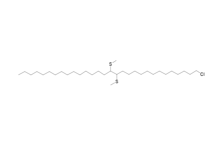 (1-chlorotriacontane-14,15-diyl)bis(methylsulfane)