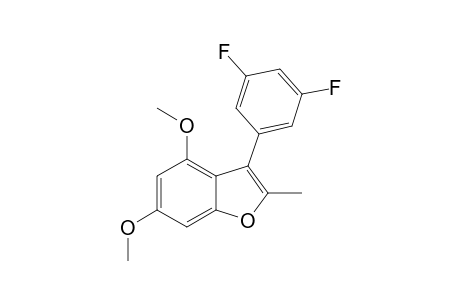 2-METHYL-3-(3',5'-DIFLUOROPHENYL)-4,6-DIMETHOXY-BENZOFURAN