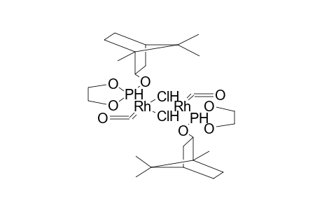 MU-DICHLORO-BIS(RHODIUMCARBONYL-2-BORNYLOXY-1,3,2-DIOXAPHOSPHOLANE)