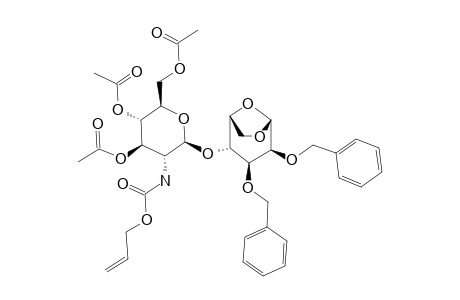 4-O-(3,4,6-TRI-OACETYL-2-ALLYLOXYCARBONYLAMINO-2-DESOXY-BETA-D-GLUCOPYRANOSYL)-1,6-ANHYDRO-2,3-DI-O-BENZYL-BETA-D-MANNOPYRANOSE