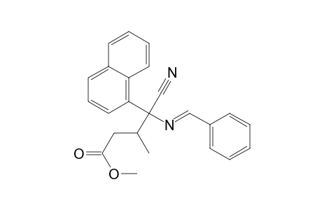 1-Naphthalenebutanoic acid, .gamma.-cyano-.beta.-methyl-.gamma.-[(phenylmethylene)amino]-, methyl ester