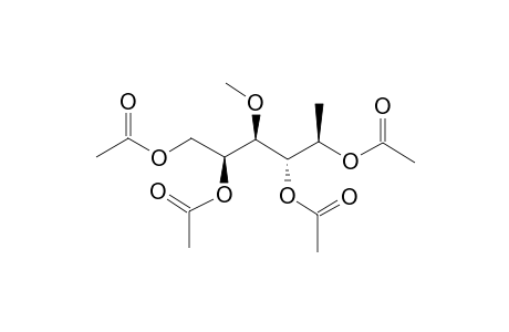 1,2,4,5-Tetra-O-acetyl-6-deoxy-3-O-methylgalactitol